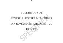 A fost stabilită macheta buletinului de vot pentru alegerea membrilor Parlamentului European