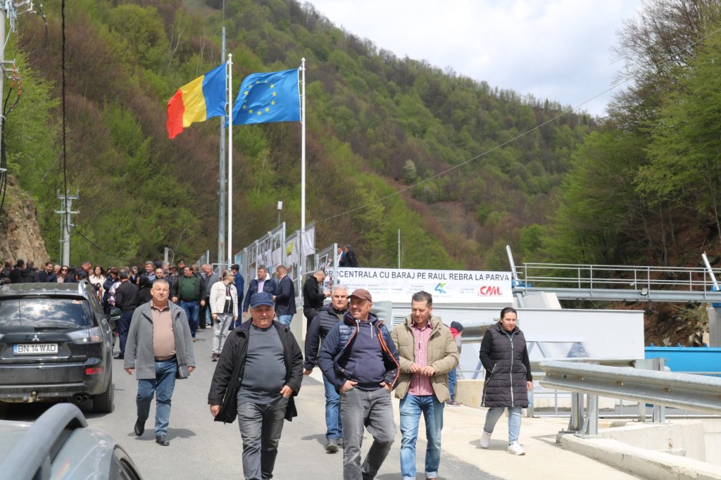 Prima hidrocentrală cu baraj construită în România după 1989, inaugurată la Parva în județul Bistrița-Năsăud