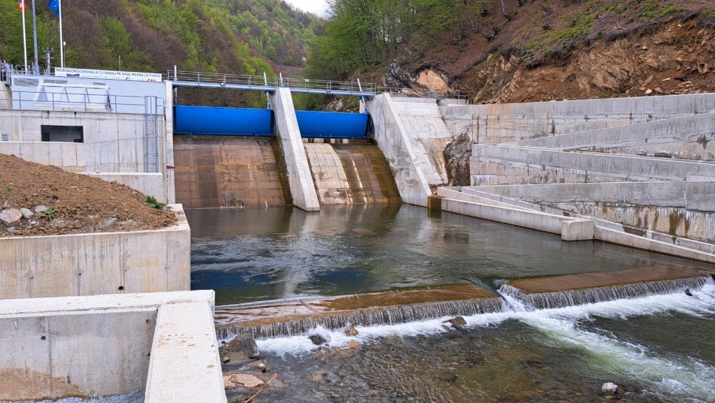 Prima hidrocentrală cu baraj construită în România după 1989, inaugurată la Parva în județul Bistrița-Năsăud